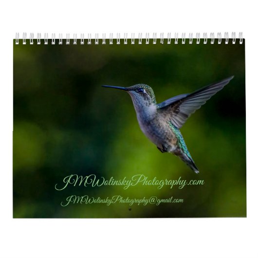Ruby Throated Hummingbird 2025Kalender Kalender (Achterkant)