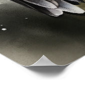 Ruby Throated Hummingbird Bird Art Print Poster (Hoek)