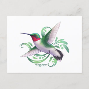 Ruby Throated Hummingbird Briefkaart