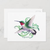 Ruby Throated Hummingbird Briefkaart (Voorkant / Achterkant)