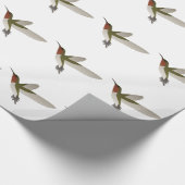 Ruby Throated Hummingbird Cadeaupapier (Hoek)