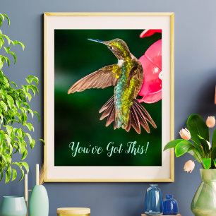 Ruby Throated Hummingbird Je hebt dit citaat Poster