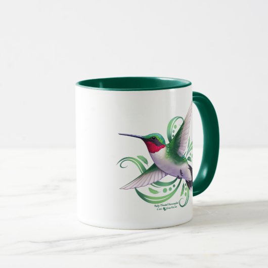 Ruby Throated Hummingbird Mok (Voorkant rechts)
