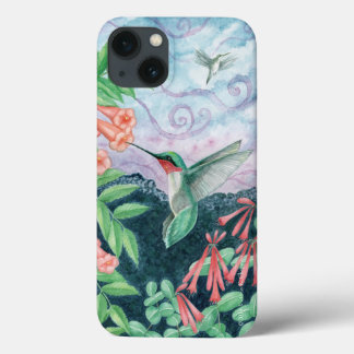 Ruby Throated Hummingbird Orig Art iPhone 7/8 Hoes