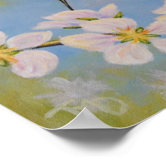 Ruby-Throated Hummingbird - Poster (Hoek)