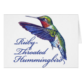Ruby Throated Hummingbird Scripted