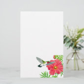 Ruby Throated Hummingbird Stationery Briefpapier (Staand voorkant)