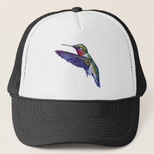 Ruby Throated Hummingbird Trucker Pet
