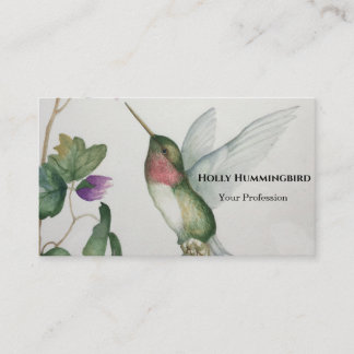 Ruby Throated Hummingbird Visitekaartje