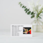 Ruby-Throated Hummingbird Visitekaartje (Staand voorkant)