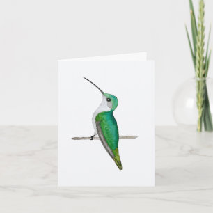 Ruby-throated Hummingbird Vrouw Wenskaart Kaart