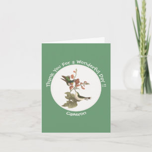 Ruby-throated kolibrie, verjaardag of andere parti bedankkaart