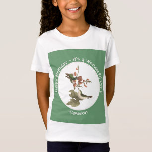 Ruby-throated kolibrie, verjaardag of andere parti t-shirt