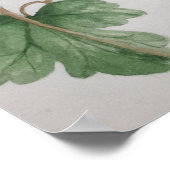 Ruby-thromingbird Garden Waterverf Poster (Hoek)