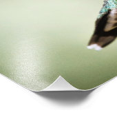 Ruby thromingbird in Flight: Fotodruk Foto Afdruk (Hoek)