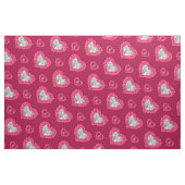 Ruby trouwdag aangepaste foto patroon stof (Fat Quarter)