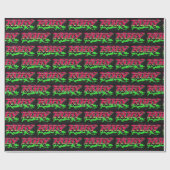 Ruby Vorname Name Graffiti red green Cadeaupapier (Vlak)