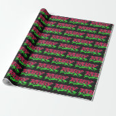 Ruby Vorname Name Graffiti red green Cadeaupapier (Uitgerold)