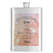Ruby Wedding Jubileum Classic Flask Flacon (Voorkant)