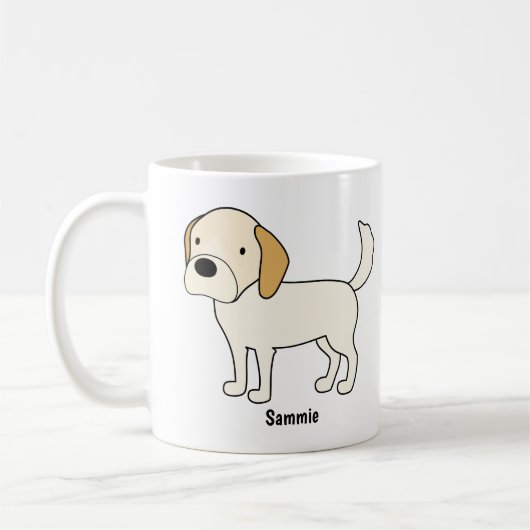 Rubyfornia Golden Lab Blondie Classic Mok (Links)