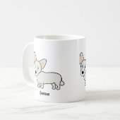 Rubyfornia Pembroke Welsh Corgi Classic Mok (Voorkant links)
