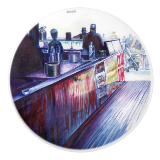 Ruby's, Coney Island, New York Keramische Knop (Voorkant)