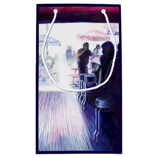 Ruby's, Coney Island, New York Klein Cadeauzakje (Achterkant)