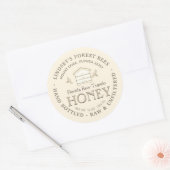 Ruche avec Petites abeilles Miel Étiquette Main Bo (Enveloppe)