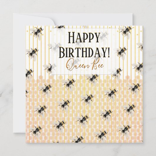 ruche d'abeilles | Carte d'anniversaire (Devant)