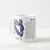 Rucker Family Coat of Arms Mok (Voorkant links)