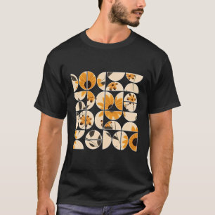 Rudbeckia Bloemen Geometrische halve cirkels T-shirt