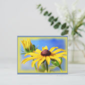 Rudbeckia Blues - Vignette Briefkaart (Staand voorkant)