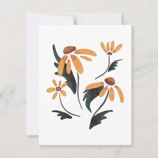 Rudbeckia Hirta Black-Eyed Susan Aesthetische bloe (Voorkant)