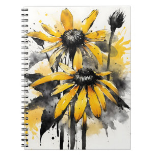 Rudbeckia - Watercolor bloemen Notitieboek