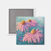 Rudbeckias rose aimant de peinture (Recto/Verso)