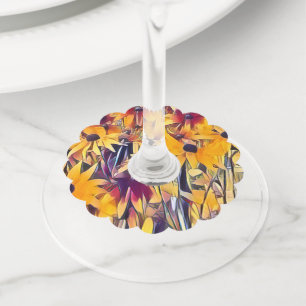 RUDBECKIAS WIJNGLASLABEL