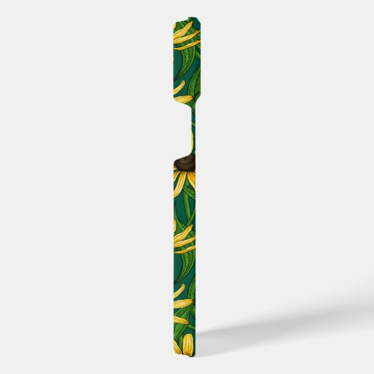 Rudbekia jaune sur vert foncé (Côté droit)