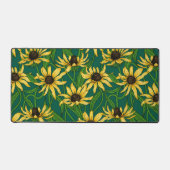 Rudbekia jaune sur vert foncé (Recto)