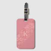 Ruddy Pink Batik Letter Bagagelabel (Voorkant (verticaal))