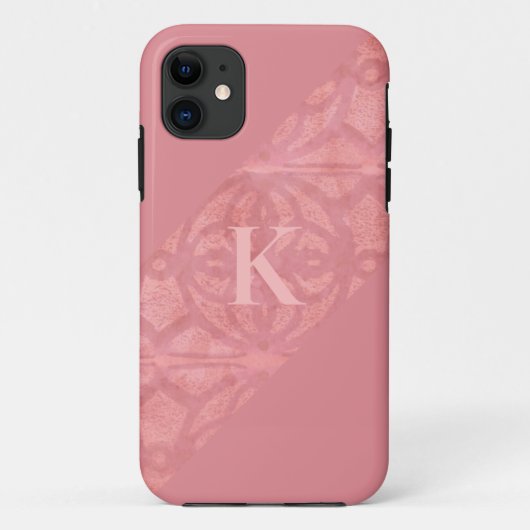 Ruddy Pink Batik Letter Case-Mate iPhone Case (Achterkant)