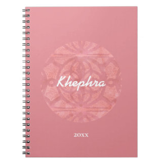 Ruddy Pink Batik Naam en Jaar Notitieboek