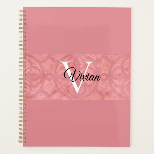 Ruddy Pink Batik Nom Monogrammé (Devant)