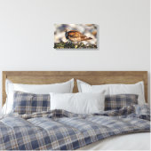 Ruddy Turnstone Shorebird bij het strand Canvas Afdruk (Insitu (Slaapkamer))