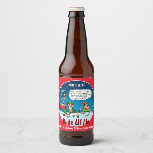 RUDE ALF - Drôle Étiquettes de bière d'hiver perso (Devant)