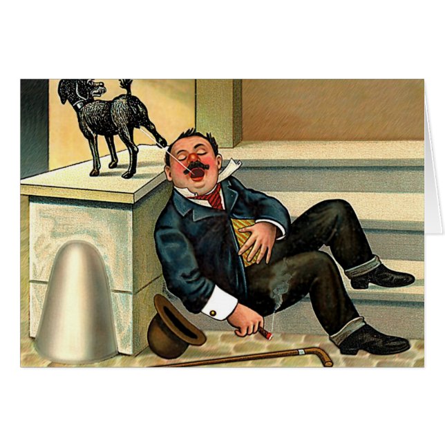 RUDE AWAKENING - Chien Vintage Art (Devant horizontal)