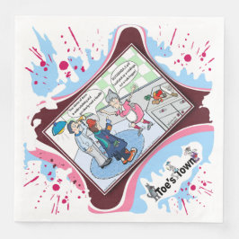 Rude Beggar | Literal Wordplay Humor Dinner Napkin Servet