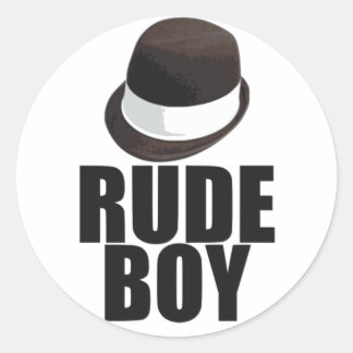Rude Boy Ronde Sticker