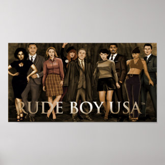 Rude Boy USA vol. 1 - Hele gegoten Poster 36" x 24