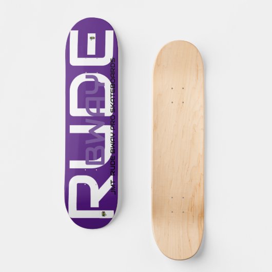 RUDE BWAY 7 3/4" Skateboard Deck (Recto)
