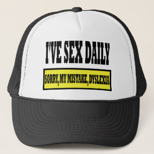 Rude dyslexia slogan trucker pet